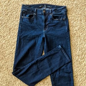 American Eagle Hi-Rise Skinny Jean Sz 10 Long